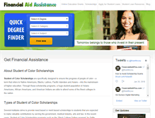 Tablet Screenshot of financialaid4you.com